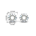 Load image into Gallery viewer, snowflake-shape-baguette-ear-jackets-for-3-carat-stud-in-white-gold-fdear11508angle2-3.00ct-nl-wg-hw