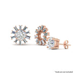 Load image into Gallery viewer, snowflake-shape-baguette-ear-jackets-in-rose-gold-fdear11508angle1-nl-rg.jpg