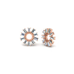 Load image into Gallery viewer, snowflake-shape-baguette-ear-jackets-in-rose-gold-fdear11508angle1-nl-rg.jpg