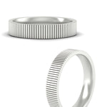 Load image into Gallery viewer, solid-gold-vertical-ribbed-band-ring-in-white-gold-fdm11694bangle3-nl-wg.jpg?v=1776933513