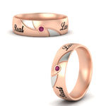 Load image into Gallery viewer, solitaire-2-tone-engraved-pink-sapphire-promise-ring-in-rose-gold-fdm9354gsadrpiangle3-nl-rg