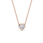 Load image into Gallery viewer, Solitaire Bezel Heart Shape Pendant