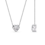 Load image into Gallery viewer, Solitaire Bezel Heart Shape Pendant