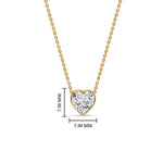 Load image into Gallery viewer, Solitaire Bezel Heart Shape Pendant
