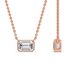 Load image into Gallery viewer, solitaire-emerald-cut-diamond-bezel-pendant-in-rose-gold-fdpd10538emangle3-3-00ct-nl-rg_d85d72e6-f6ca-4fa9-8d4a-57e09bb74bfa