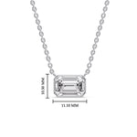 Load image into Gallery viewer, solitaire-emerald-cut-diamond-bezel-pendant-in-white-gold-fdpd10538emangle1-3-00ct-nl-wg-hw_65bc3e3b-152d-4f06-ba93-db4b303f4fb8
