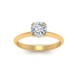 Load image into Gallery viewer, Cushion Cut Solitaire Knife Edge Engagement Ring
