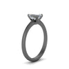 Load image into Gallery viewer, Emerald Cut Solitaire Knife Edge Engagement Ring