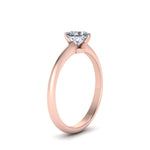Load image into Gallery viewer, Heart Shaped Solitaire Knife Edge Engagement Ring