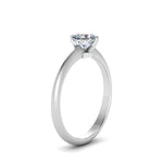 Load image into Gallery viewer, Heart Shaped Solitaire Knife Edge Engagement Ring