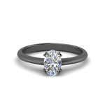 Load image into Gallery viewer, Solitaire Knife Edge Engagement Ring