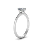 Load image into Gallery viewer, Princess Cut Solitaire Knife Edge Engagement Ring