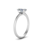 Load image into Gallery viewer, Radiant Cut Solitaire Knife Edge Engagement Ring