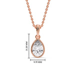 Load image into Gallery viewer, solitaire-pear-diamond-bezel-set-necklace-in-rose-gold-fdpd10538peangle1-3-00ct-nl-rg-hw