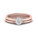 Load image into Gallery viewer, solitaire-plain-gold-wedding-set-in-FD9334ROANGLE3-NL-RG-B2