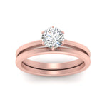 Load image into Gallery viewer, solitaire-plain-gold-wedding-set-in-FD9334ROANGLE3-NL-RG-B2