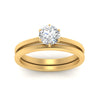 Load image into Gallery viewer, solitaire-plain-gold-wedding-set-in-FD9334ROANGLE3-NL-YG-B2