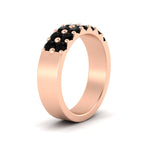 Load image into Gallery viewer, sparkle-two-line-1-ct-black-diamond-wedding-band-in-rose-gold-FD11382BGBLACKANGLE2-1.00CT-NL-RG