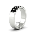 Load image into Gallery viewer, sparkle-two-line-1-ct-black-diamond-wedding-band-in-white-gold-FD11382BGBLACKANGLE2-1.00CT-NL-WG-HW