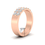 Load image into Gallery viewer, sparkle-two-line-1-ct-diamond-wedding-band-in-rose-gold-FD11382BANGLE2-1.00CT-NL-RG-HW