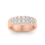 Load image into Gallery viewer, sparkle-two-line-1-ct-diamond-wedding-band-in-rose-gold-FD11382BANGLE5-1.00CT-NL-RG