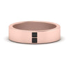 Load image into Gallery viewer, square-black-diamond-mens-wedding-band-in-rose-gold-FDM10320GBLACK-NL-RG.jpg