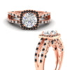 Load image into Gallery viewer, square-filigree-split-black-diamond-engagement-ring-in-rose-gold-fdenr1109gblackangle3-nl-rg.jpg