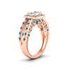 Load image into Gallery viewer, square-filigree-split-blue-topaz-engagement-ring-in-rose-gold-fdenr1109gicbltoangle2-nl-rg.jpg