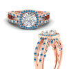 Load image into Gallery viewer, square-filigree-split-blue-topaz-engagement-ring-in-rose-gold-fdenr1109gicbltoangle3-nl-rg.jpg
