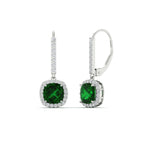Load image into Gallery viewer, square-halo-2-ct-lever-back-emerald-earring-in-white-gold-FDEAR-11235CUGEMGR-2.00CT-NL-WG.jpg