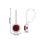 Load image into Gallery viewer, square-halo-2-ct-lever-back-ruby-earring-in-white-gold-FDEAR-11235CUGRUDR-2.00CT-NL-WG.jpg
