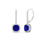 Load image into Gallery viewer, square-halo-2-ct-lever-back-sapphire-earring-in-white-gold-FDEAR-11235CUGSABL-2.00CT-NL-WG.jpg