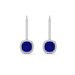 Load image into Gallery viewer, square-halo-2-ct-lever-back-sapphire-earring-in-white-gold-FDEAR-11235CUGSABL-2.00CT-NL-WG.jpg