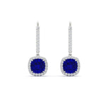 Load image into Gallery viewer, square-halo-2-ct-lever-back-sapphire-earring-in-white-gold-FDEAR-11235CUGSABL-2.00CT-NL-WG.jpg
