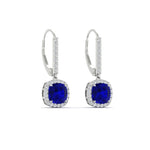 Load image into Gallery viewer, square-halo-2-ct-lever-back-sapphire-earring-in-white-gold-FDEAR-11235CUGSABL-2.00CT-NL-WG.jpg