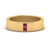 Load image into Gallery viewer, square-pink-sapphire-mens-wedding-band-in-yellow-gold-FDM10320GSADRPI-NL-YG.jpg