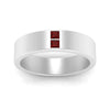 Load image into Gallery viewer, square-ruby-mens-wedding-band-in-white-gold-FDM10320GRUDRANGLE5-NL-WG.jpg