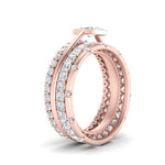Load image into Gallery viewer, stackable-bands-with-marquise-solitaire-ring-in-FD10155-NL-RG