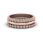 Load image into Gallery viewer, stackable-diamond-milgrain-women-wedding-ring-bands-in-18K-rose-gold-FD8131B-NL-RG.jpg