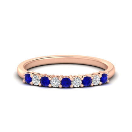 9-stone-forever-ring-band-stackable-round-0.25-carat-diamond-band-in-rose-gold