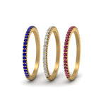 Load image into Gallery viewer, stacking-bands-with-sapphires-in-14K-yellow-gold-FDENS3009B-NL-YG-GS.jpg