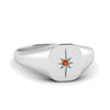 Load image into Gallery viewer, starburst-signet-orange-sapphire-ring-for-men-in-white-gold-FDM122748GSAORANGLE5-NL-WG.jpg