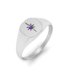 Load image into Gallery viewer, starburst-signet-diamond-ring-for-men-in-yellow-gold-FDM122748-NL-YG.jpg