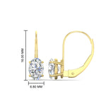 Load image into Gallery viewer, stud-3-carat-oval-diamond-lever-back-earrings-in-yellow-gold-FDEAR9225OV-3.00CT-NL-YG