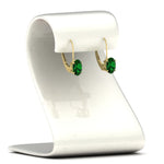 Load image into Gallery viewer, stud-3-carat-oval-emerald-lever-back-earrings-in-yellow-gold-FDEAR9225OVGEMGR-3.00CT-NL-YG