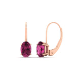 Load image into Gallery viewer, stud-3-carat-oval-pink-sapphire-lever-back-earrings-in-rose-gold-FDEAR9225OVGSADRPI-3.00CT-NL-RG