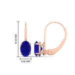 Load image into Gallery viewer, stud-3-carat-oval-sapphire-lever-back-earrings-in-rose-gold-FDEAR9225OVGSABL-3.00CT-NL-RG