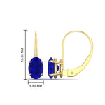 Load image into Gallery viewer, stud-3-carat-oval-sapphire-lever-back-earrings-in-yellow-gold-FDEAR9225OVGSABL-3.00CT-NL-YG