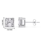 Load image into Gallery viewer, Asscher Cut Diamond Stud Earring