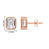 Load image into Gallery viewer, stud-earring-emerald-diamond-bezel-3-carat-in-rose-gold-FD-EAR10516EMANGLE2-3.00CT-NL-RG-HW.jpg?v=1764054158